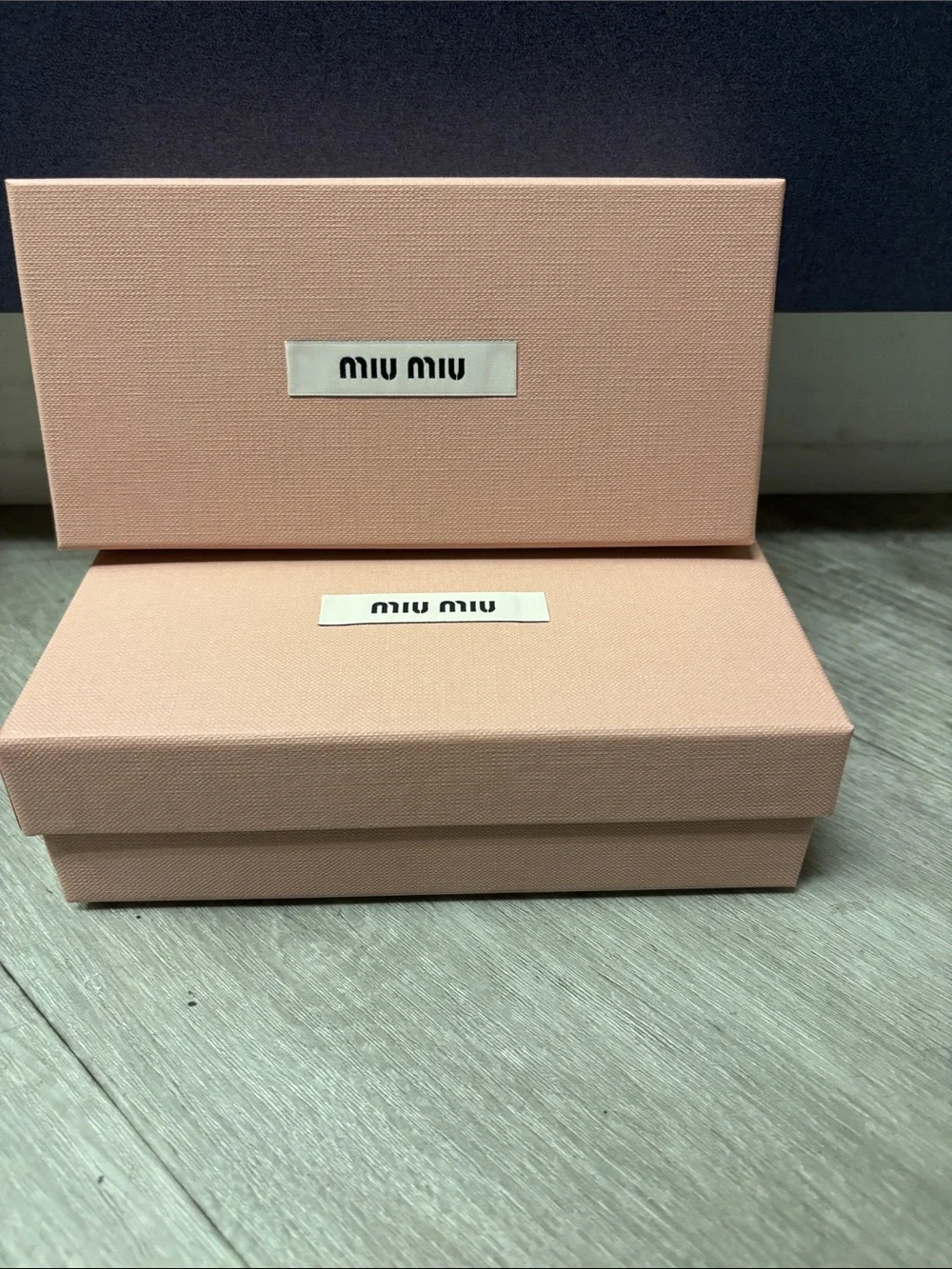 Miu Miu Blush Pink Accessory Boxes